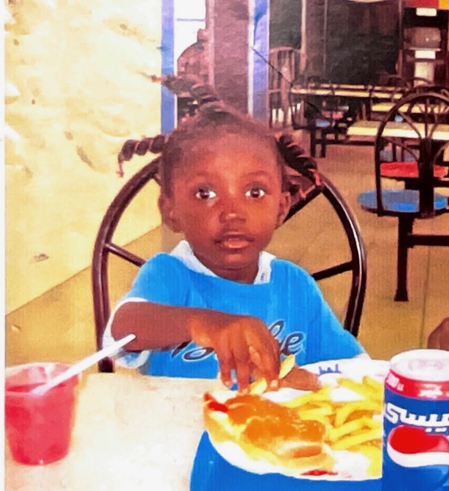 Benita eating